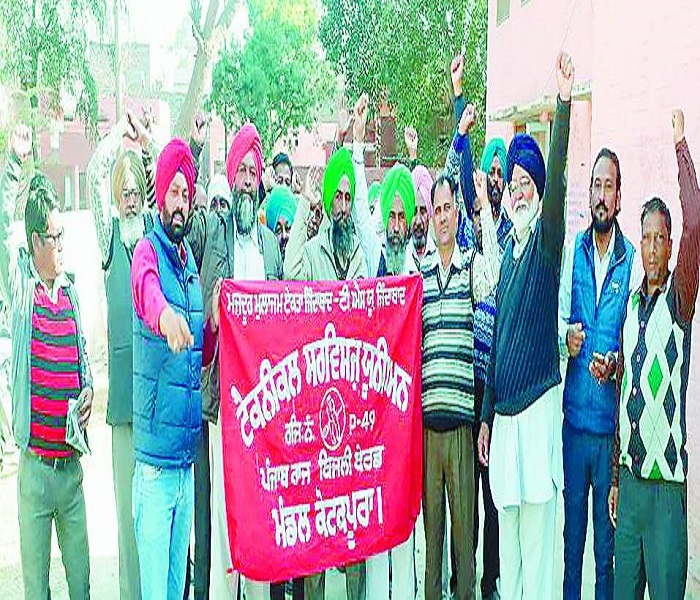 ਤਨਖਾਹ ਨਾ ਮਿਲਣ ਦੇ ਰੋਸ ਵਜੋਂ ਬਿਜਲੀ ਮੁਲਾਜ਼ਮਾਂ ਵੱਲੋਂ ਰੈਲੀ