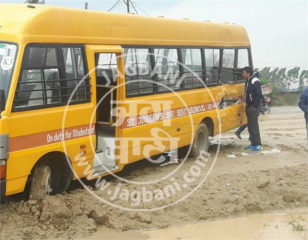 school van bus collision