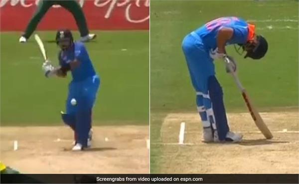 watch in the video how kohli took revenge after being hit by the ball