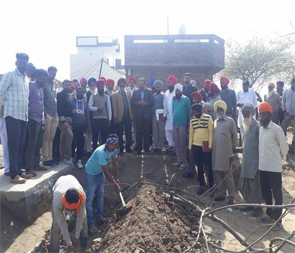 village jagatpuran  kotha work started
