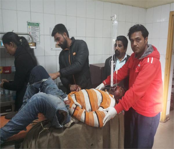 road accident man injured