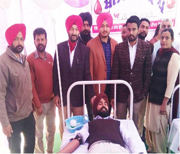 police saanjh kendra  blood donation camp