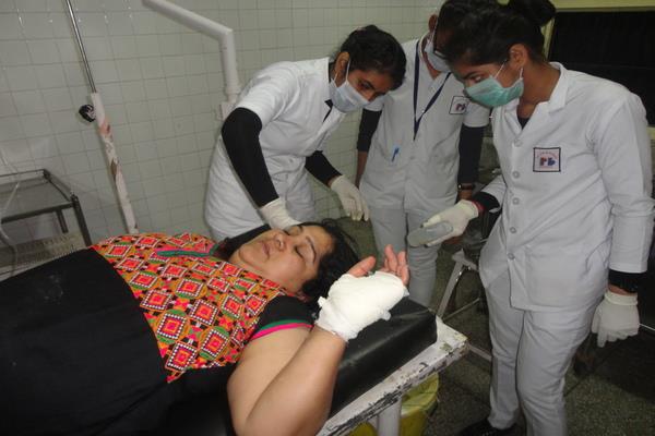 sarpanch  s wife jan leva injured in the attack