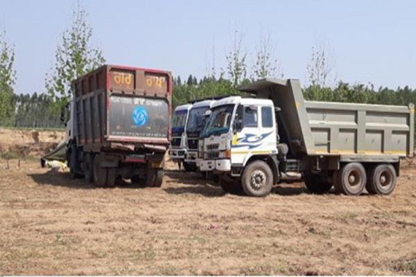 police raids on illegal mining  seizures of machinery worth crores