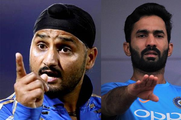 ਭੱਜੀ ਦੇ ਰੀ-ਟਵੀਟ ''ਤੇ ਸ਼ਰਮਿੰਦਾ ਹੋਏ ਕਾਰਤਿਕ, ਕਿਹਾ...