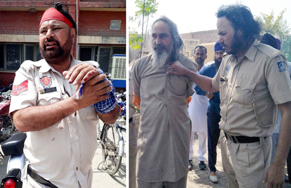 ਕਤਲਾਂ ਦੇ ਦੋਸ਼ੀ ਵੱਲੋਂ ਪੁਲਸ ਜੀਪ ਦੇ ਡਰਾਈਵਰ ਨਾਲ ਹੱਥੋਪਾਈ