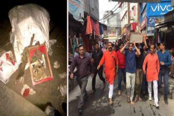 people screaming in the piles of the piles of hindu deities