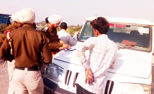 the checking department checked the cumbersome trucks by the mining department