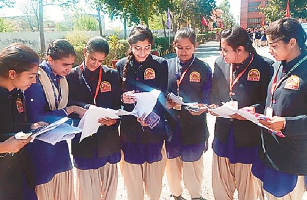 cbse board exam  students happy with easy paper