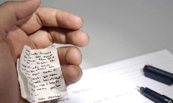 two copies of unmarked copies in english paper