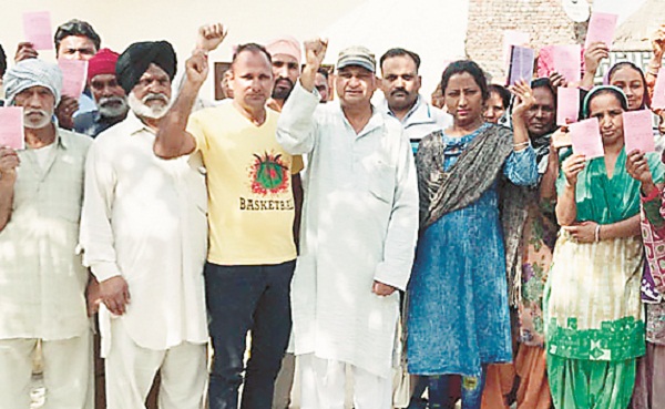 ਲੇਬਰ ਵੈੱਲਫੇਅਰ ਬੋਰਡ ਦੇ ਤੁਗਲਕੀ ਫਰਮਾਨ ਖਿਲਾਫ਼ ਰੋਸ ਮੁਜ਼ਾਹਰਾ