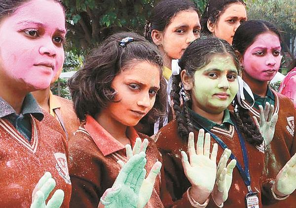 students celebrated with special kids at pinglagh