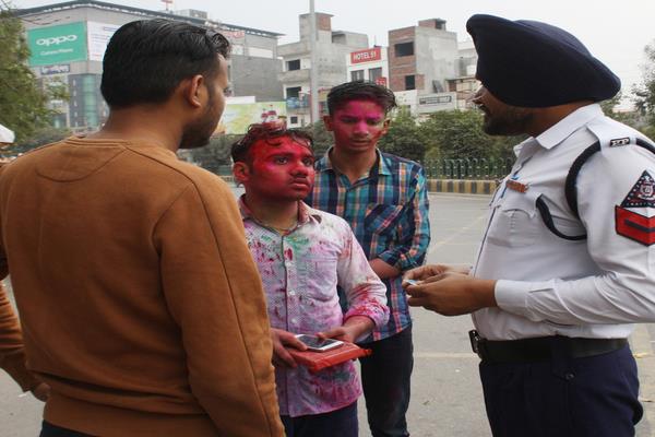 the police raided holi racketeers
