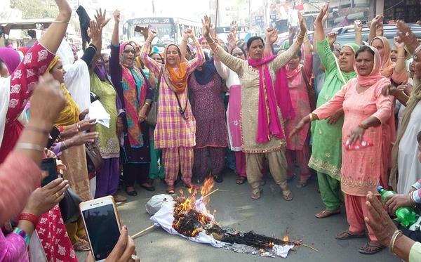 anganwari workers made surety budget copies