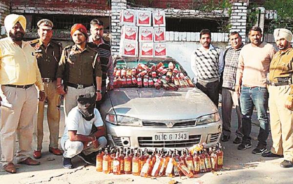 25 stomachs containing illegal liquor
