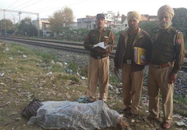 unknown people jump up to the train  death