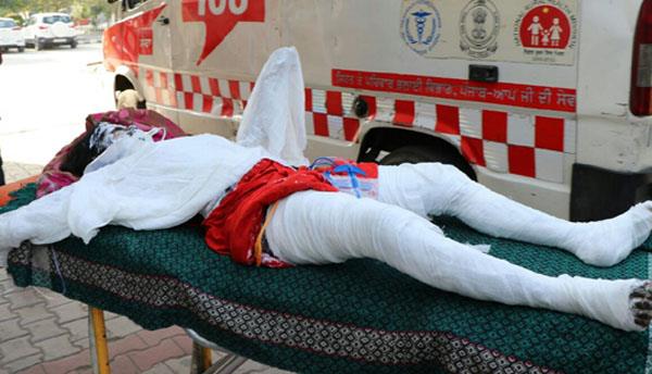 gas cylinder leak  fire brigade severely