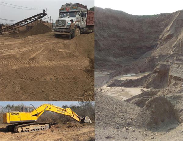 start of illegal mining