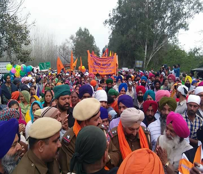 ਦੋਆਬਾ ਦੀ ਸਭ ਤੋਂ ਵੱਡੀ ਪੈਦਲ ਯਾਤਰਾ ਡੇਰਾ ਬਾਬਾ ਨਾਨਕ ਲਈ ਹੋਈ ਰਵਾਨਾ