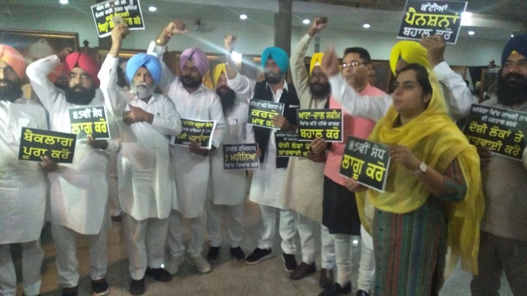 ਪੰਜਾਬ ਵਿਧਾਨ ਸਭਾ ''ਚ ਦਲਿਤਾਂ ਦੇ ਮੁੱਦੇ ''ਤੇ ''ਆਪ'' ਦਾ ਹੰਗਾਮਾ