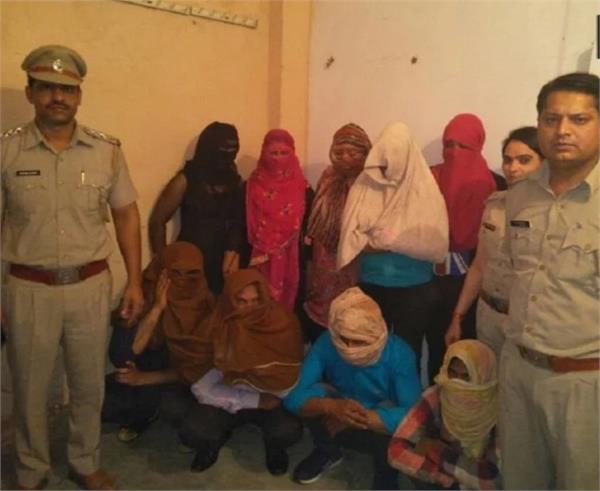 gurudram  sex racket  9 arrested