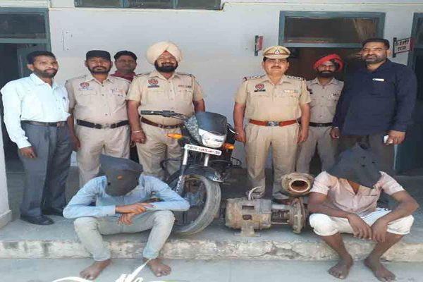2 accused arrested including three tubewell motors