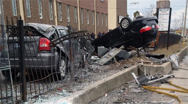 male  thrown from vehicle  during downsview crash  police