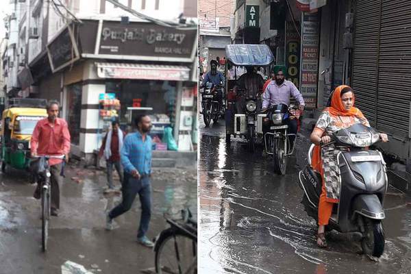 ਸ੍ਰੀ ਦਰਬਾਰ ਸਾਹਿਬ ਗੁ. ਬਾਬਾ ਅਟੱਲ ਵਾਲੀ ਸਾਈਡ ''ਤੇ ਖੜ੍ਹਾ ਹੈ ਸੀਵਰੇਜ ਦਾ ਗੰਦਾ ਪਾਣੀ