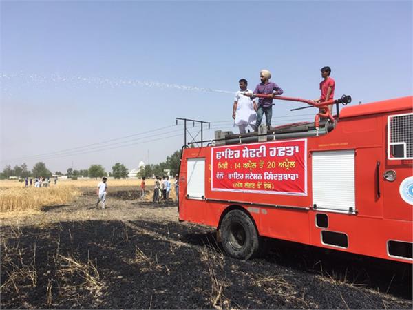 fire in farm