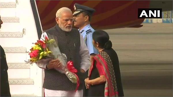 narendra modi returns home after completing trip to three countries
