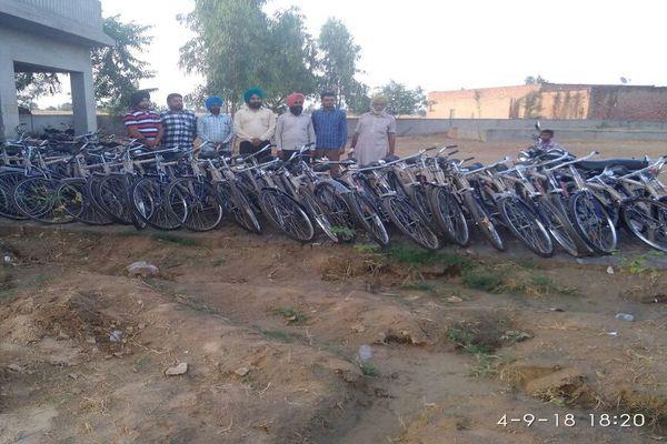 election commissioners lifted the seized bicycles