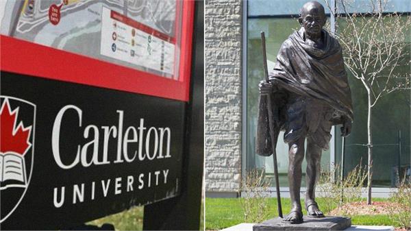 demand for demolishing gandhi statue in this university of canada