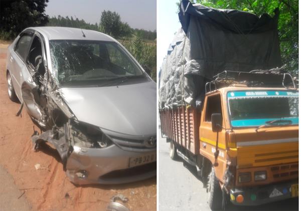 one injured in a car canter collision