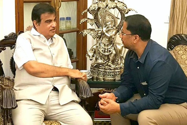 ਅਨਿਲ ਜੋਸ਼ੀ ਨੇ ਕੇਂਦਰੀ ਮੰਤਰੀ ਗਡਕਰੀ ਨਾਲ ਕੀਤੀ ਮੁਲਾਕਾਤ