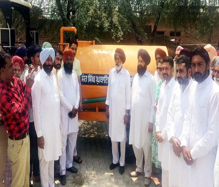 ਪਿੰਡ ਦਾ ਹਰ ਵਰਗ ਪਾਣੀ ਵਾਲੇ ਟੈਂਕਰ ਦੀ ਵਰਤੋਂ ਕਰ ਸਕਦਾ ਹੈ : ਘੁਬਾਇਆ