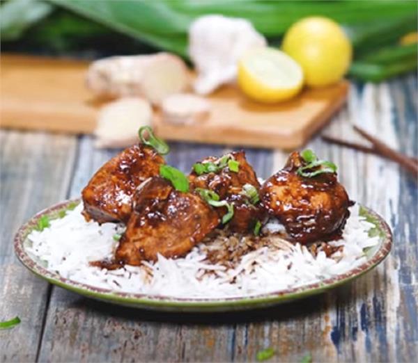 sticky bourbon chicken