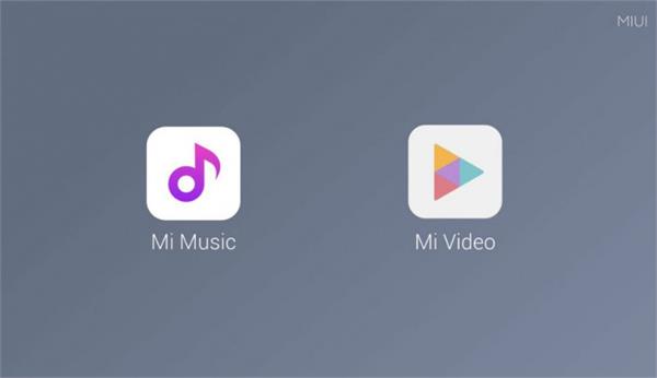 xiaomi mi music app and mi video app