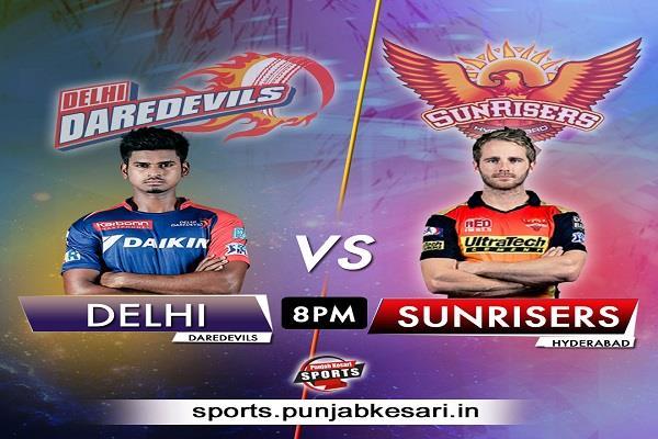 delhi has won the toss and opted to bat against hyderabad