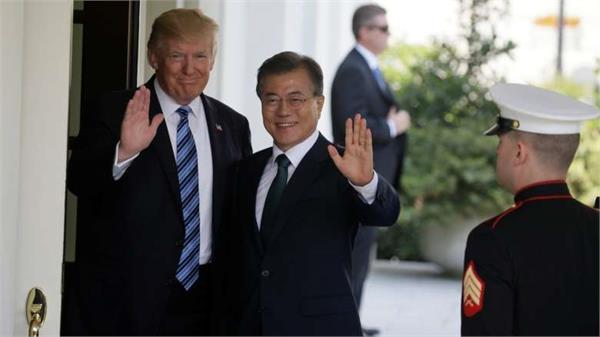 south korea president moon  arrived at the white house to meet trump