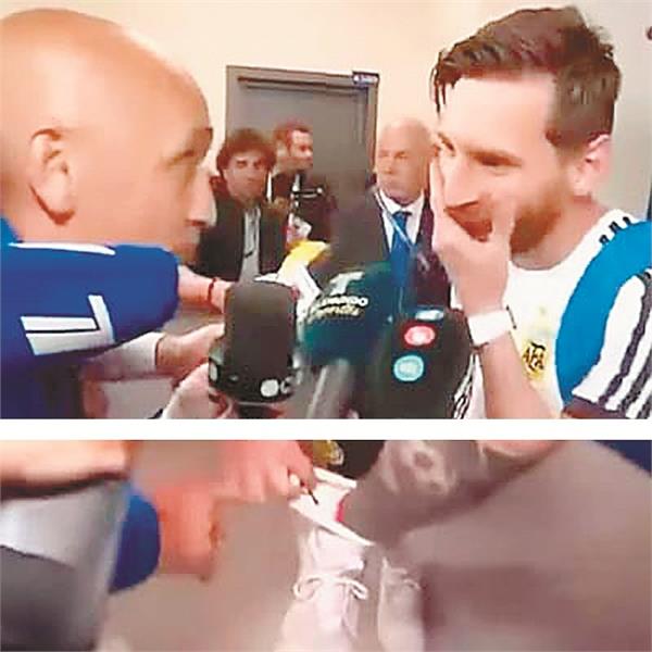 the journalist  s mother had played messi with a talismanic