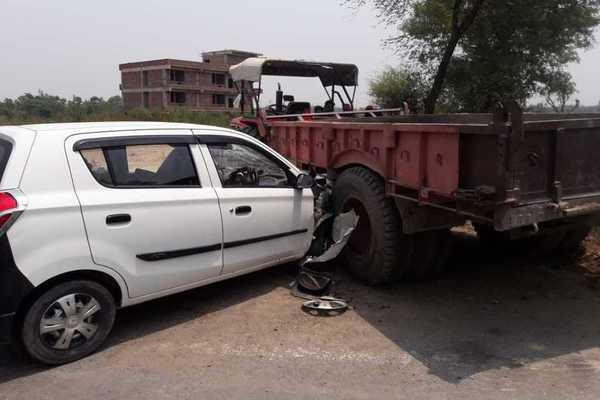 tractor trolley collision collision