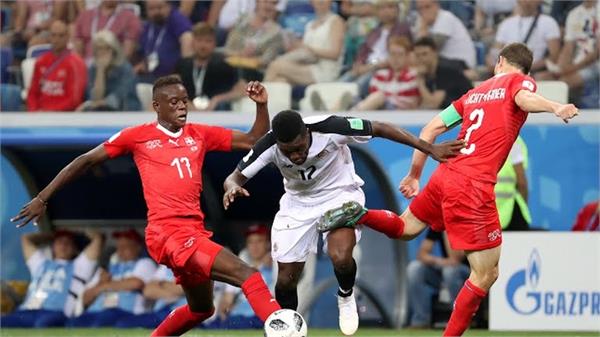 fifa world cup 2018 costa rica and switzerland play a 2 2 draw