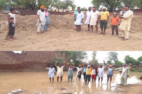 panchayat protest demonstration