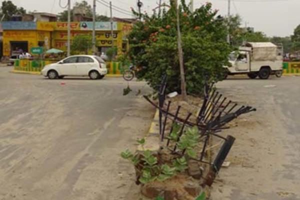 a broken driver  s grill an invitation to accidents