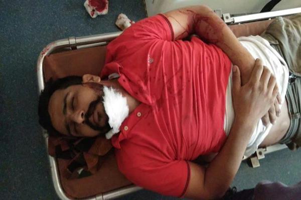 car accident policeman injured