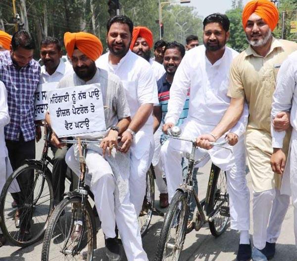 the protest march against the tax on petrol diesel