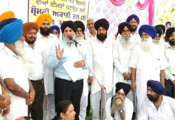 ਪੈਟਰੋਲ ਤੇ ਡੀਜ਼ਲ ਦੀਆਂ ਕੀਮਤਾਂ ਜੀ. ਐੱਸ. ਟੀ. ਦੇ ਘੇਰੇ ''ਚ ਲਿਆਉਣ ਲਈ ਅਕਾਲੀ ਦਲ ਨੇ ਲਾਇਆ ਧਰਨਾ