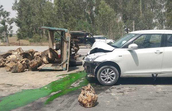 a woman died collision between a car and a motorcycle