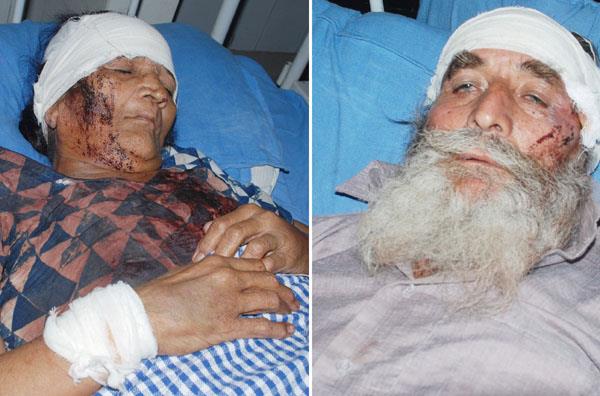 attacking the elderly couple