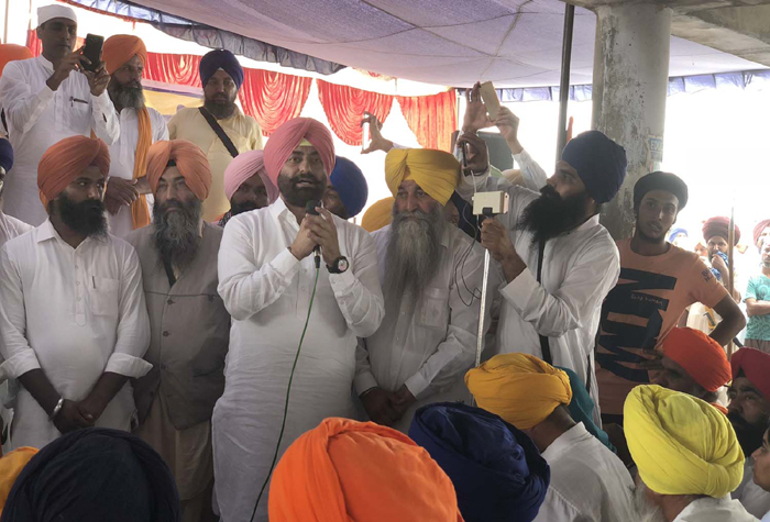 ਖਹਿਰਾ ਵਲੋਂ ਬਰਗਾੜੀ ਵਿਖੇ ਚੱਲ ਰਹੇ ਇਨਸਾਫ ਮੋਰਚੇ ਦੀ ਹਮਾਇਤ